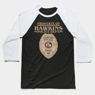 Property of Hawkins Police Dept. - Gold Baseball T-Shirt